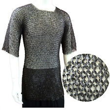 Chain Mail Shirt Round Riveted Ring With Flat Washer Armor Chainmail Haubergeon  picture