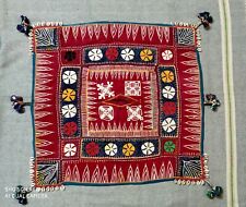 VINTAGE indian ethnic banjara kutchi tribal rabari handmade applique embroidery picture