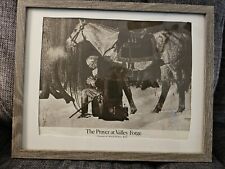Vintage 1866 The Prayer At Valley Forge Litho,  Framed, By Arnold Friberg, RSA picture