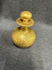 Rare Vintage Weeping Gold RS German Perfume Bottle with Stopper Excellent picture