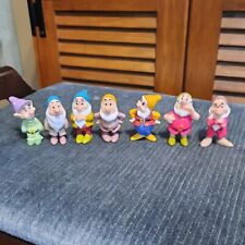 1993 Disney Snow White Seven Dwarfs PVC Figure Set of 7 Vintage Figures Mattel picture