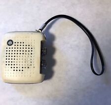 Vintage 1960s White Plastic Transistor  Radio - solid state picture