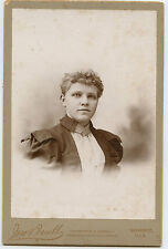 Cabinet Photo-Pretty Young Lady-Geneseo Ill-Pin Neckline-Jno Buell Photographer picture