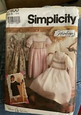 Simplicity Sewing Pattern 7400 Girls Size 3-8 1991 Cut & Complete  picture
