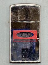 Vintage 1968 ARA Services Advertising Chrome Slim Zippo Lighter picture