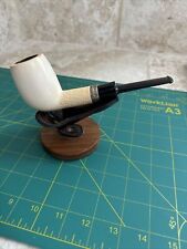 Meerschaum Billiard With Silver Band Great Condition Large picture