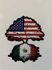 Mexican MAGNET Flag American Flag America Mexico Heritage Decal roots  . picture