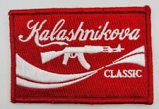 Kalashnikova Classic AK47 Hook Fastener Patch (3.75 x 2.5 Red / White) picture