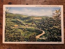 Lee Highway Approaching Skyline Drive, VA posted Linen Postcard  picture