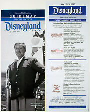 Disneyland 60th Diamond Celebration 7-17-15 1 Day Only LE Guide & Show Times picture