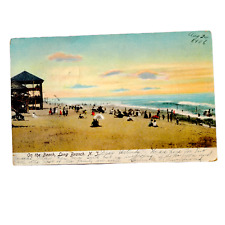 1906 On the Beach LONG BRANCH NJ Postcard Vintage picture