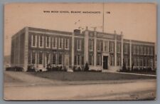 Postcard MA Winn Brook School Belmont Massachusetts c1950 C14 picture
