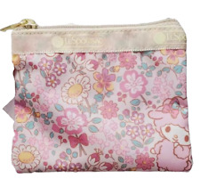 New My Melody Lesportsac Small Pink Pouch Wallet ID Coin Card Case Clip Purse picture