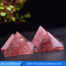 Natural Strawberry Quartz Crystal Point Stone Pyramid Orgone Energy Tower Reiki picture