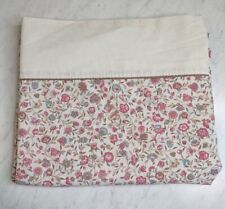 Vintage Springmaid Wondercale Queen Flat Sheet Pink Blue Colonial Floral picture