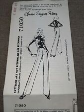 Vintage 70s SPADEA DESIGNER Sewing Pattern 71050 Straight High Waist PANTS Sz 16 picture