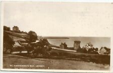 Postcard Jersey Channel Islands St. Catherine's Bay RPPC 1935  picture