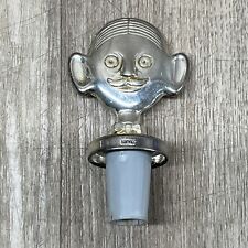 Italian Pierre The Sommelier Stopper Mid Century Silver Plate Barware Italy picture