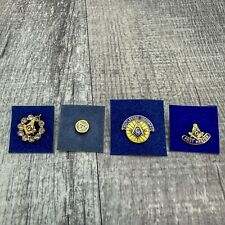 Masonic, Mason, Freemason Symbol Lapel, Hat/Tie Pins Vintage Lot of 4 picture