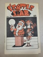 Vtg. Seattle Star No. 2 December, 1985 Comic Zine J. Williams Santa Claus Cover picture