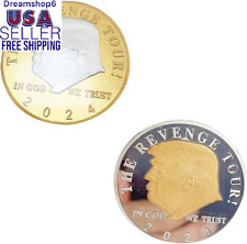 2Pcs Donald Trump 2024 Presidential Campaign Commemorative Collection Coin Colle picture