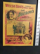 Harry Houdini Advertising Print Magic 