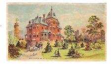 c1890 Stock Victorian Trade Card Residence of Elijah A. Morse, Canton Mass. picture