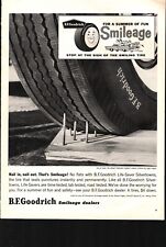 Original 1959 B.F. Goodrich Smileage Tire Magazine Ad  nostalgic b5 picture