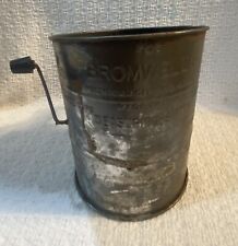 BROMWELL'S #39 Three Cup Measuring Sifter Vintage Kitchen Tool Made in USA picture