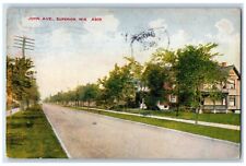 1911 John Ave Road View Houses Superior Wisconsin WI Vintage Antique Postcard picture
