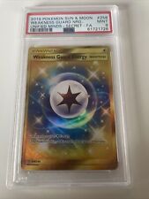 2019 Pokemon Unified Minds 258/236 Gold Full Art Weakness Guard Energy PSA 9  picture
