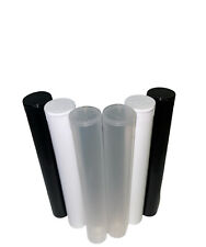 Evo Plastics 100 Clear 90mm Tubes, Pre Roll Pop Top, USA Made, .5-.7g picture