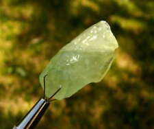 ONE Green Elestial Moldavite Calcite Crystal Mexico picture