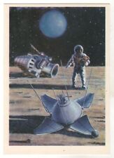 1968 COSMOS SPACE Lunar expedition. Astronauts OLD Soviet Russian Postcard picture
