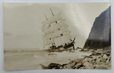 Postcard OR Glenesslin Shipwreck Manzanita Oregon RPPC Unused picture