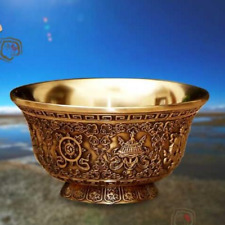1pc 2.6inch Buddha Eight Auspicious Water Supply Cup Tibetan Water Supply Cup picture