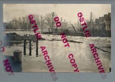 Albert Lea MINNESOTA RPPC 1912 FLOOD Flooding BRIDGE WASHOUT Crowd nr Austin picture