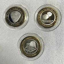 Plaza Hotel and Casino $10 Silver Strike Downtown Strike Set of Three picture