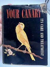 1938 Canary Care Handbook R T French's Bird Seed Color Illustrations Vintage picture