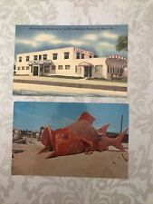 Set Of 2 Antique Panama City Beach Florida Postcards picture