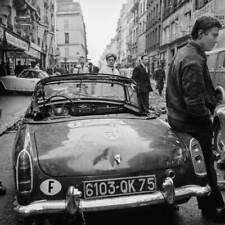 A car stoned after a student demonstration rue d'Ulm Paris Fra- 1968 Old Photo picture