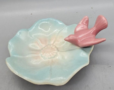Royal Copley Bird And Flower Trinket Jewelry Dish Mid Century picture