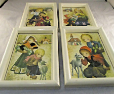 Vintage  Framed Prints Marina Children Shabby Chic / Kitsch Religious Themes x 4 picture