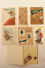 VTG Greetings Cards Dad Son Brother Various Styles Original Mostly Unused Lot 7 picture