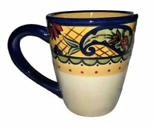 CORSICA HOME Hand Painted & Crafted Multicolored Floral 14oz Coffee Mug/Cup  picture