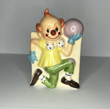 Vintage Made In Japan Ceramic Planter Clown with Ball Circus Succulents Nursery picture