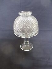 Candle Lamp - Vintage Diamond Point Glass Candle Holder with Shade picture