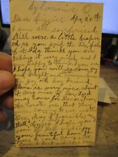 U1 Old OHIO FAMILY NOTE LETTER Postcard Sylvania Toledo Mansfield Myers Hospital picture