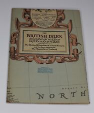 Vintage British Isles Map April 1949 National Geographic Magazine Vol 95 No 4 picture