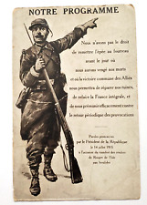 VTG Postcard French WWI 1915 Propaganda War Program Collectible France Early 56 picture